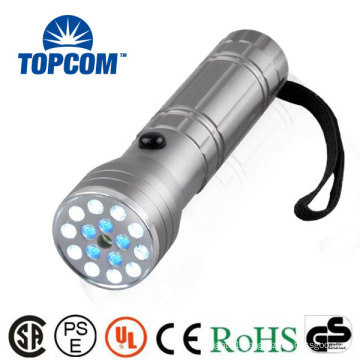 Multi Functions 16 White And UV LED Flashlight With Laser Pointer